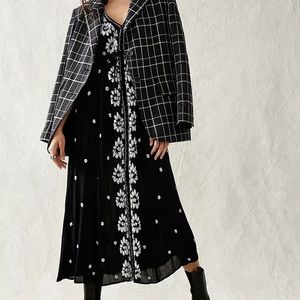 Free People Embroidered Fable Midi Dress
